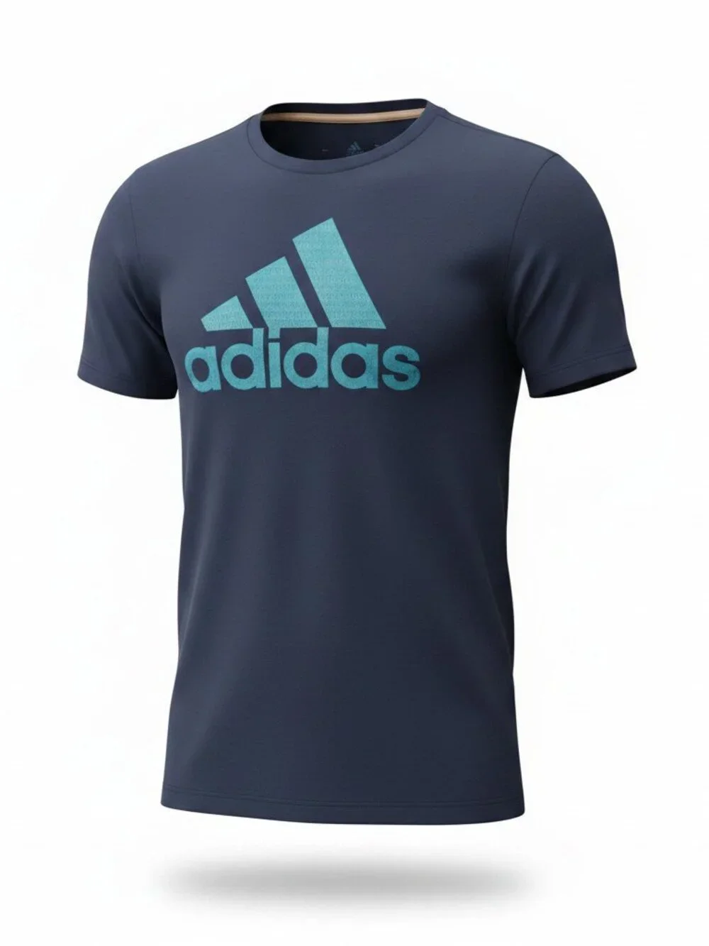 Adidas Logo Graphic T Shirt Mens XXL Navy Blue Athletic Tee Climalite